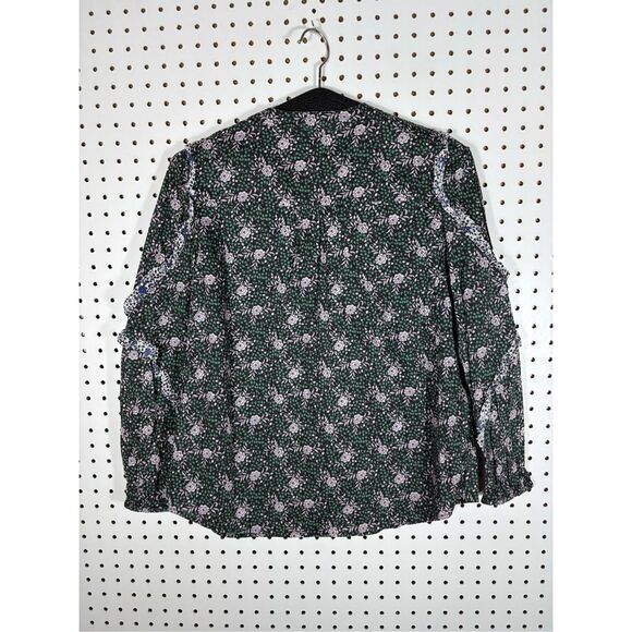 J.Crew Ruffle sleeve blouse in mixed Franklyn floral size xs - Picture 2 of 3